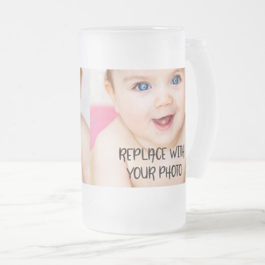 Einzigartiges, leicht zu entwerfendes Design in ei Mattglas Bierglas (VorderseiteRechts)