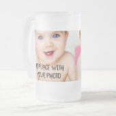 Einzigartiges, leicht zu entwerfendes Design in ei Mattglas Bierglas (Vorderseite Links)