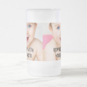 Einzigartiges, leicht zu entwerfendes Design in ei Mattglas Bierglas (Mittel)