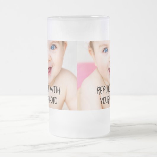 Einzigartiges, leicht zu entwerfendes Design in ei Mattglas Bierglas (Mittel)