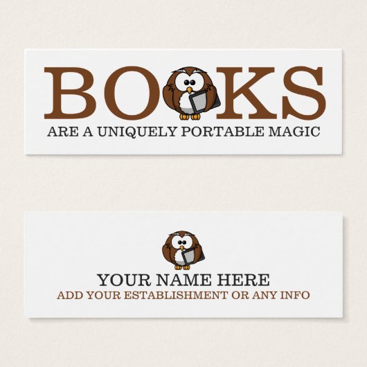 Einzigartiges Lesezeichen (Vorne & Hinten)