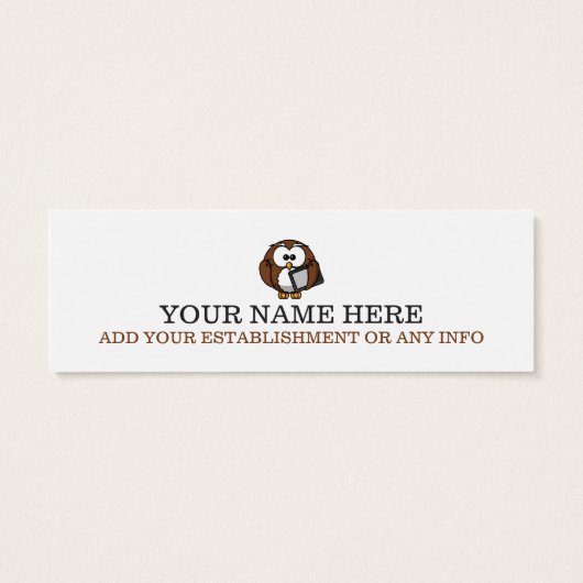 Einzigartiges Lesezeichen (Rückseite)