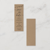 Einzigartiges Lesezeichen-Lesezeichen auf Kraft Mini Visitenkarte (Vorne/Hinten)