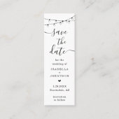 Einzigartiges Lesezeichen-Lesezeichen Save the Dat Mini Visitenkarte (Vorderseite)