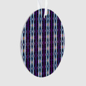 Einzigartiges Lila Muster Ornament (Vorderseite)