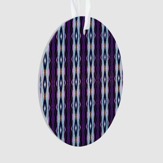 Einzigartiges Lila Muster Ornament (Vorderseite)