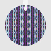 Einzigartiges Lila Muster Ornament (Rückseite)