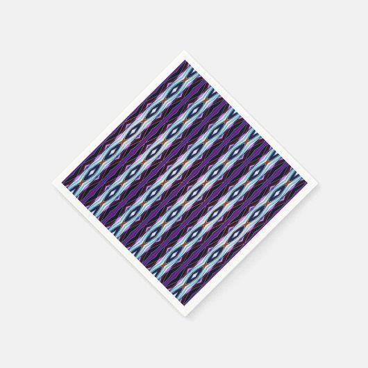 Einzigartiges Lila Muster Serviette (Ecke)