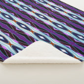 Einzigartiges Lila Muster Sherpadecke (3/4)
