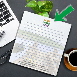 Einzigartiges Logo für Rustikale Seen-Unternehmen Notizblock