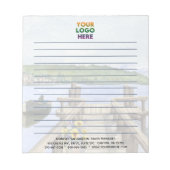 Einzigartiges Logo für Rustikale Seen-Unternehmen Notizblock (Vorderseite)