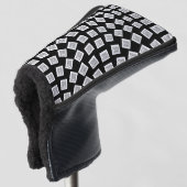 Einzigartiges Logo oder Bildmuster | Schwarz (edit Golf Headcover (3/4 Vorderseite)