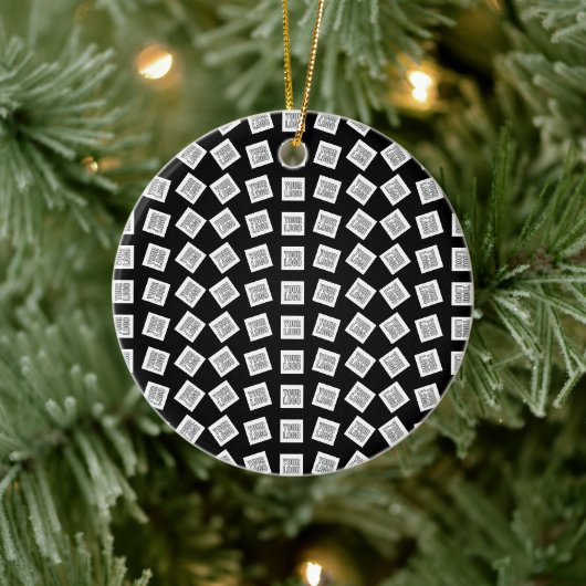 Einzigartiges Logo oder Bildmuster | Schwarz (edit Keramik Ornament (Baum)