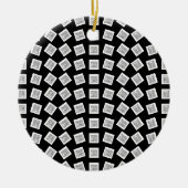 Einzigartiges Logo oder Bildmuster | Schwarz (edit Keramik Ornament (Vorne)