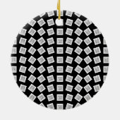 Einzigartiges Logo oder Bildmuster | Schwarz (edit Keramik Ornament (Hinten)