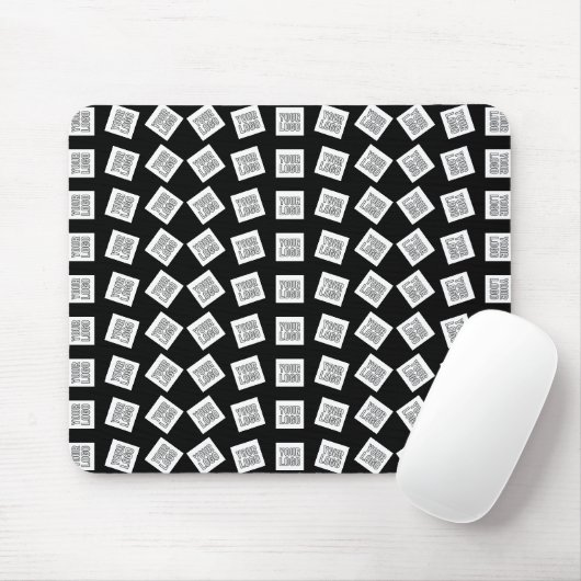 Einzigartiges Logo oder Bildmuster | Schwarz (edit Mousepad (Mit Mouse)