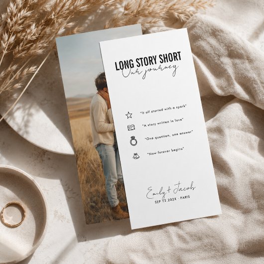 Einzigartiges Long Story Short Lesezeichen Datum v Save The Date