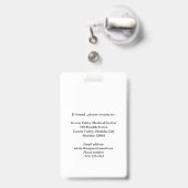 Einzigartiges LPN Nurse-Abzeichen Ausweis (Rückseite mit Ausziehbar)