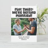 Einzigartiges lustiges Erlebnis Spaß Zitat Fun Fot Save The Date (Stehend Vorderseite)