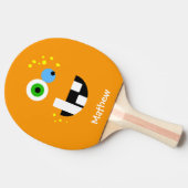 Einzigartiges lustiges verrücktes Oragne Monster Tischtennis Schläger (Seitenansicht)