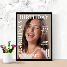 Einzigartiges Magazin-Cover 40. Geburtstag Party w