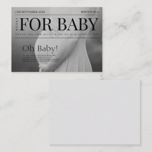 Einzigartiges Magazine Foto Baby Shower Books for Begleitkarte