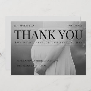 Einzigartiges Magazine Foto Kinderdusche Dankeskarte