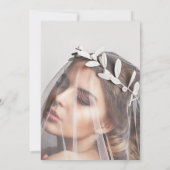 Einzigartiges Magazine Style Editorial Foto Hochze Dankeskarte (Rückseite)