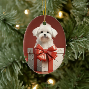Einzigartiges maltesisches Weihnachten, Geschenk f Keramik Ornament