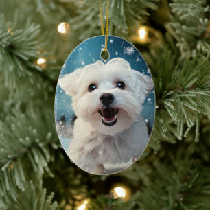 Einzigartiges maltesisches Weihnachten, Geschenk f Keramik Ornament
