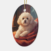 Einzigartiges maltesisches Weihnachtsgeschenk für  Keramik Ornament (Links)