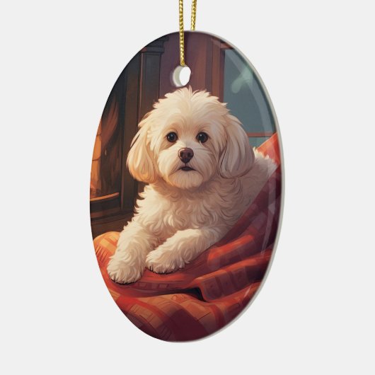 Einzigartiges maltesisches Weihnachtsgeschenk für  Keramik Ornament (Links)