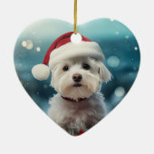 Einzigartiges maltesisches Weihnachtsgeschenk für  Keramik Ornament (Hinten)