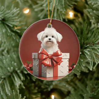 Einzigartiges maltesisches Weihnachtsgeschenk für  Keramik Ornament