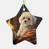 Einzigartiges maltesisches Weihnachtsgeschenk für  Keramik Ornament (Links)