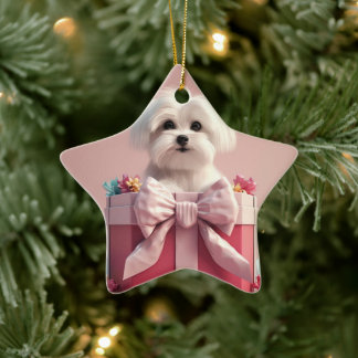 Einzigartiges maltesisches Weihnachtsgeschenk für  Keramik Ornament