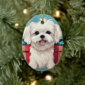 Einzigartiges maltesisches Weihnachtsgeschenk für  Keramik Ornament