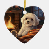 Einzigartiges maltesisches Weihnachtsgeschenk für  Keramik Ornament (Vorne)