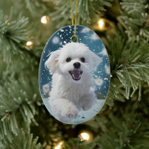 Einzigartiges maltesisches Weihnachtsgeschenk für Keramik Ornament
