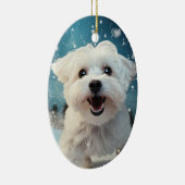 Einzigartiges maltesisches Weihnachtsgeschenk für  Keramik Ornament (Rechts)