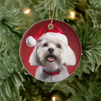 Einzigartiges maltesisches Weihnachtsgeschenk für Keramik Ornament