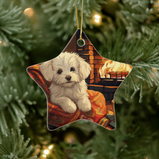 Einzigartiges maltesisches Weihnachtsgeschenk für  Keramik Ornament