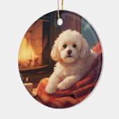 Einzigartiges maltesisches Weihnachtsgeschenk für  Keramik Ornament (Links)