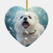 Einzigartiges maltesisches Weihnachtsgeschenk für  Keramik Ornament (Vorne)