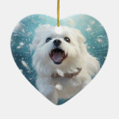 Einzigartiges maltesisches Weihnachtsgeschenk für  Keramik Ornament (Hinten)