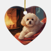 Einzigartiges maltesisches Weihnachtsgeschenk für  Keramik Ornament (Hinten)