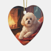 Einzigartiges maltesisches Weihnachtsgeschenk für  Keramik Ornament (Links)