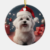 Einzigartiges maltesisches Weihnachtsgeschenk für  Keramik Ornament (Vorne)