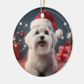 Einzigartiges maltesisches Weihnachtsgeschenk für  Keramik Ornament (Links)