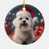 Einzigartiges maltesisches Weihnachtsgeschenk für  Keramik Ornament (Hinten)